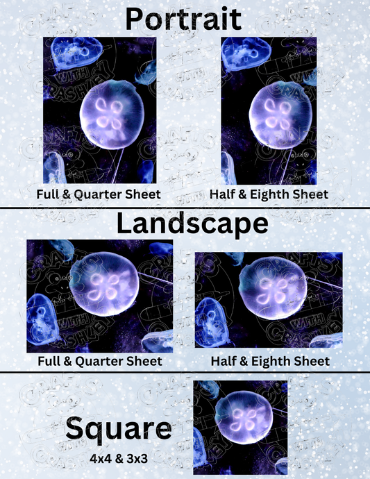 "Jellyfish Nebula" by Kaleena Kollmeier Decorative Diamond Painting Release Papers