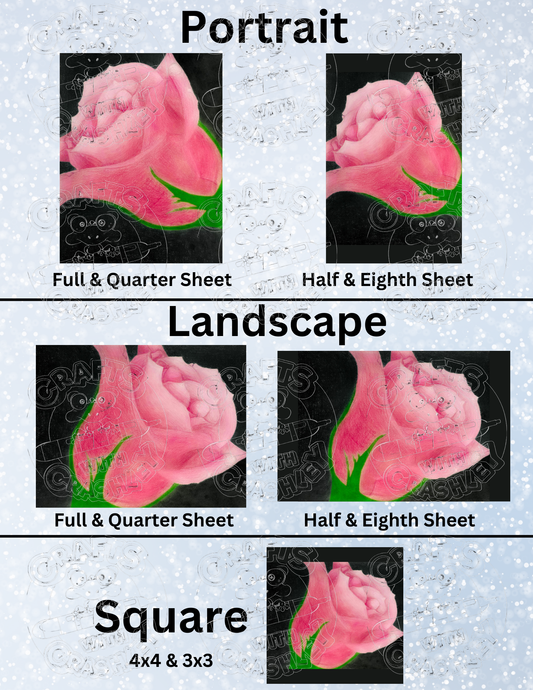 "Rosebud" by Kaleena Kollmeier Decorative Diamond Painting Release Papers