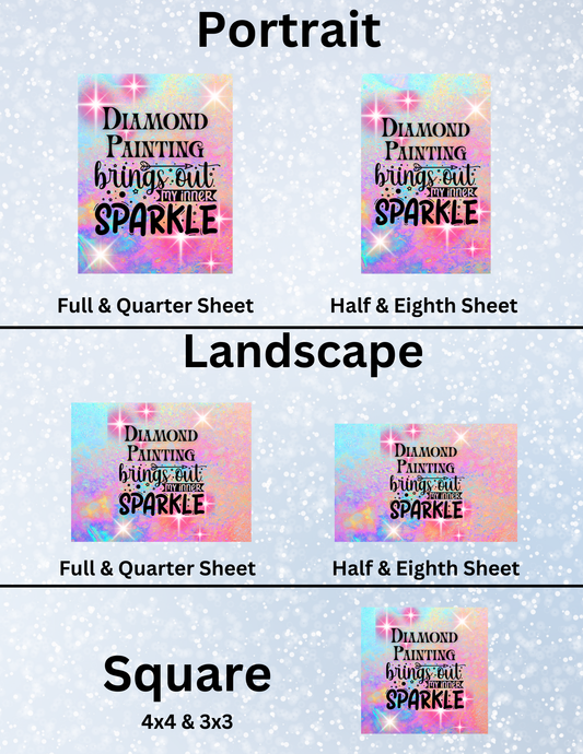 "Inner Sparkle" Decorative Diamond Painting Release Papers