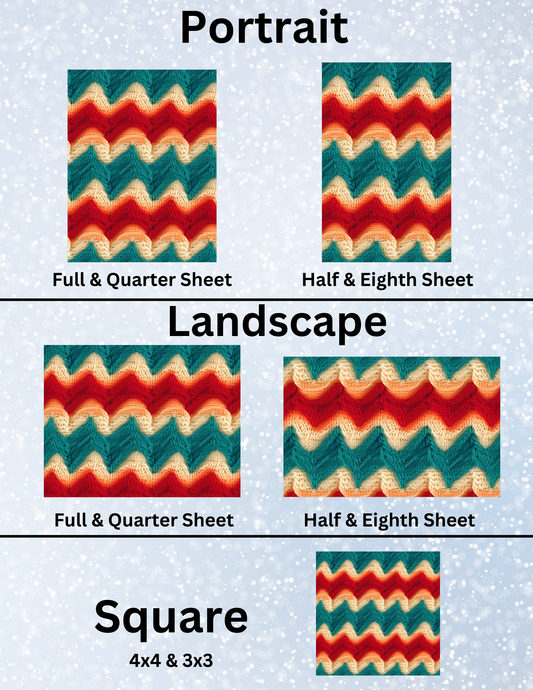 "Crochet Ripple" Decorative Diamond Painting Release Papers