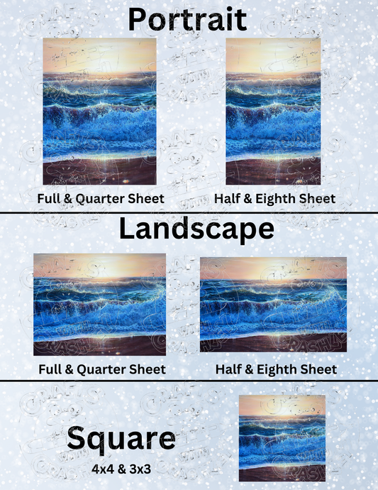 "West Coast Ocean" by ©Dakota Daetwiler Decorative Diamond Painting Release Papers