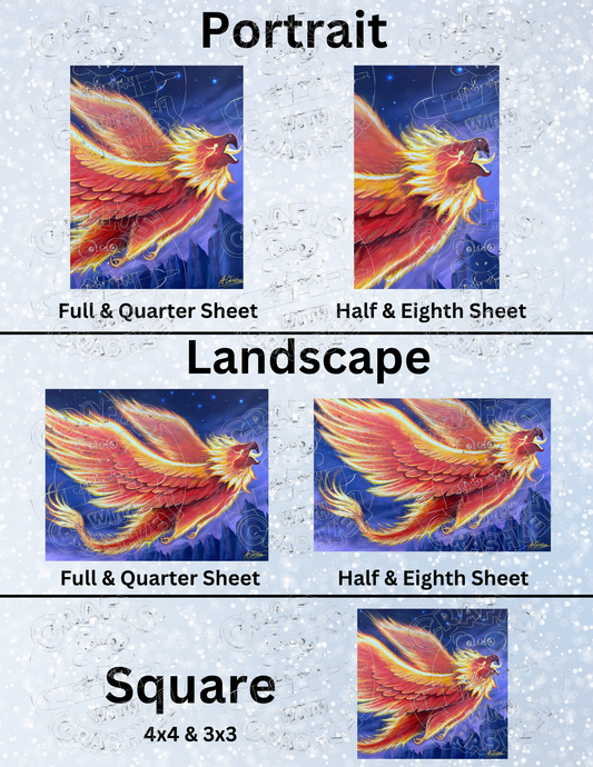 "Phoenix" By ©Anthony Christou Decorative Diamond Painting Release Papers