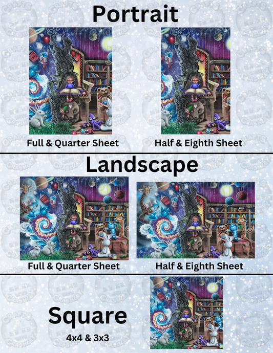 "Hazel's World" by ©Dakota Daetwiler Decorative Diamond Painting Release Papers