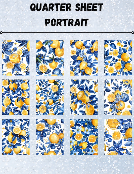 "Lemon Delight" Decorative Diamond Painting Release Paper