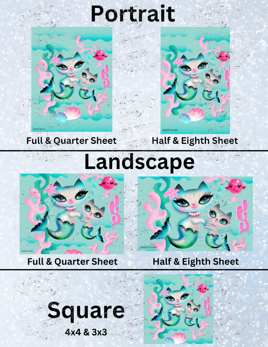 "Just Merkittens" By ©Miss Fluff Decorative Diamond Painting Release Papers