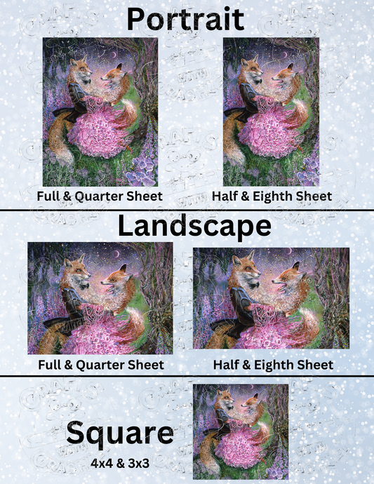 "Foxtrot" by ©Josephine Wall Premium Decorative Release Papers for Diamond Painting