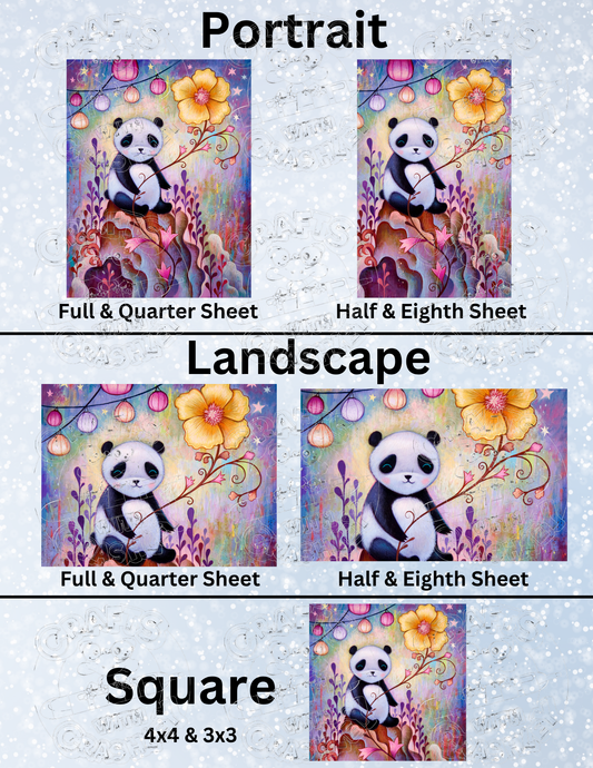 "Panda Naps" by ©Jeremiah Ketner Decorative Diamond Painting Release Papers