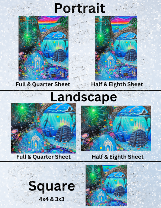"Aquatic Dreams" by Becca Tindol Decorative Diamond Painting Release Papers