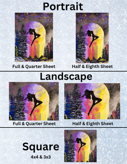 "Moon Rapture" by ©Deborah Malcolm Decorative Diamond Painting Release Papers