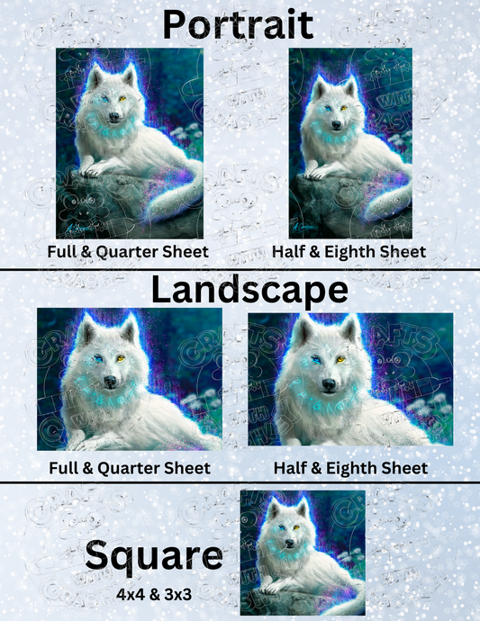 "Wolf Captuveri" By ©Anthony Christou Decorative Diamond Painting Release Papers