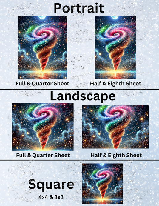 "Glitter Storm" by ©Cocomarshmallow Premium Decorative Release Papers for Diamond Painting