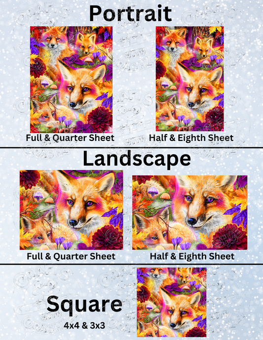 "Daydream Red Fox" by ©Sheena Pike Decorative Diamond Painting Release Papers