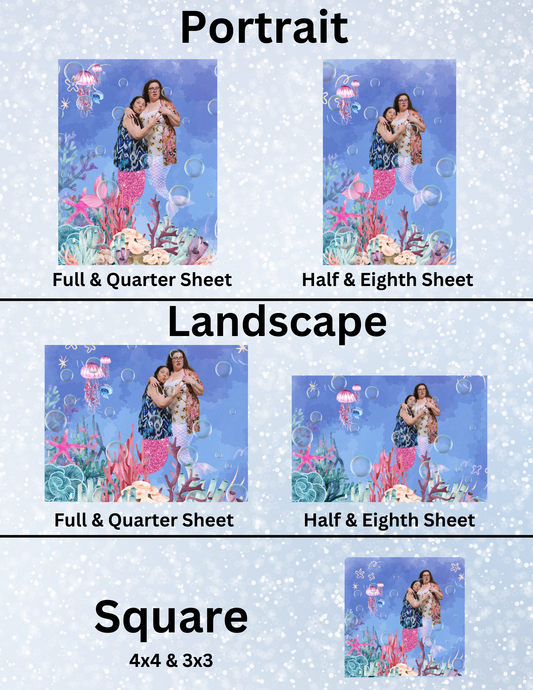 "Bermaids" Decorative Diamond Painting Release Papers