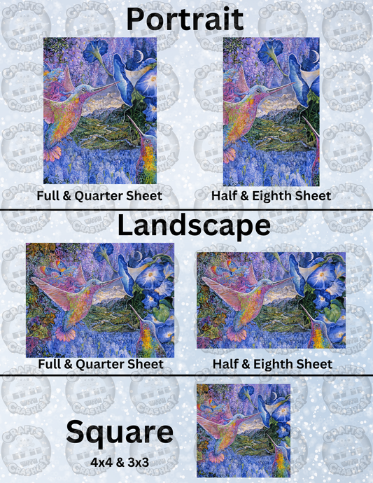 "Hitching a Ride" by ©Josephine Wall Decorative Diamond Painting Release Papers