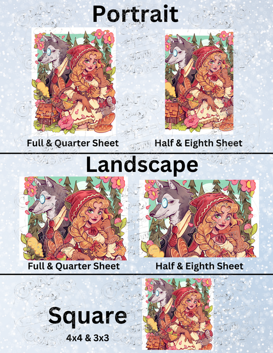 "Little Red Braids" by ©Mrs Butter D Decorative Diamond Painting Release Papers