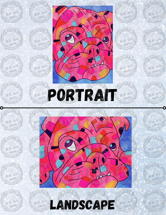 "Bertie" by ©Cheryl Carpenter Decorative Diamond Painting Release Papers