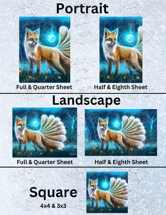 "Kitsune Tuskiko" By ©Anthony Christou Decorative Diamond Painting Release Papers