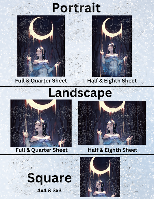 "Moon Magic" by ©ChrissaBug Decorative Diamond Painting Release Papers