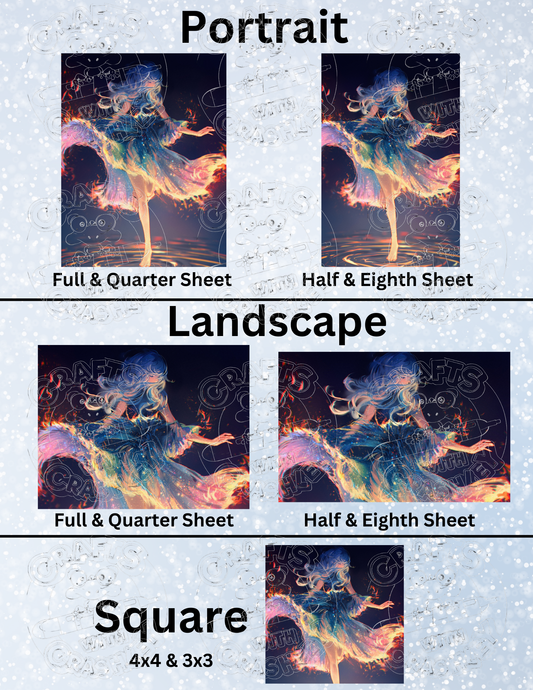 "Starfire Dance" by ©Yuumei Decorative Diamond Painting Release Papers