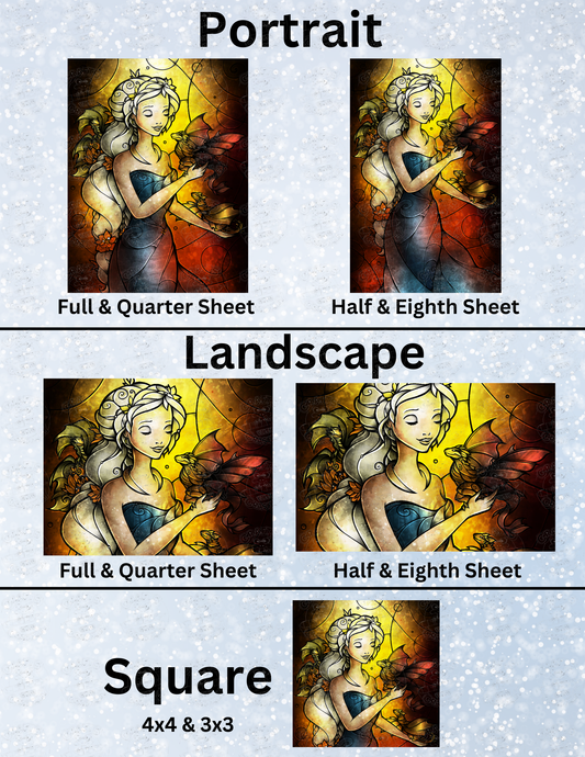 "Dragon Princess" by ©Mandie Manzano Decorative Diamond Painting Release Papers