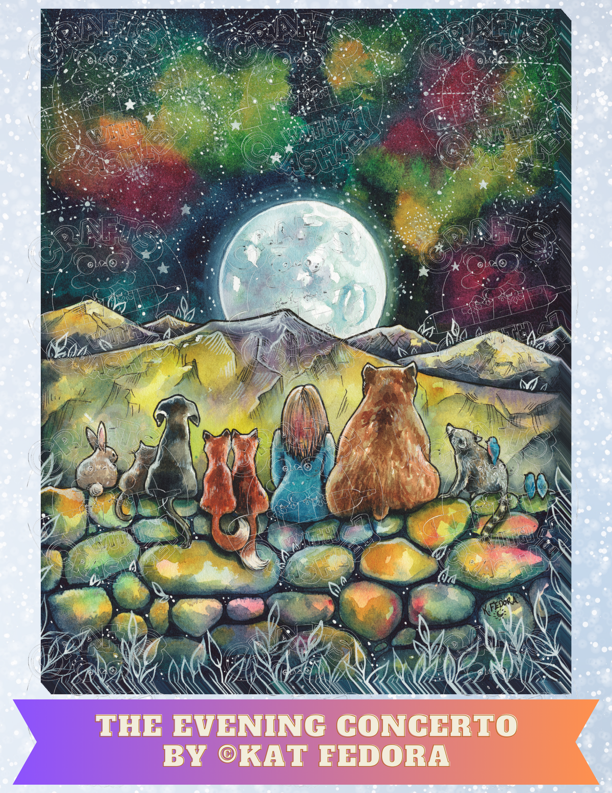 "The Evening Concerto" by ©Kat Fedora Premium Decorative Release Papers for Diamond Painting