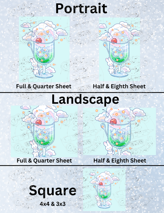 "Cream Soda" by ©Hiroko Hashimoto Decorative Diamond Painting Release Papers