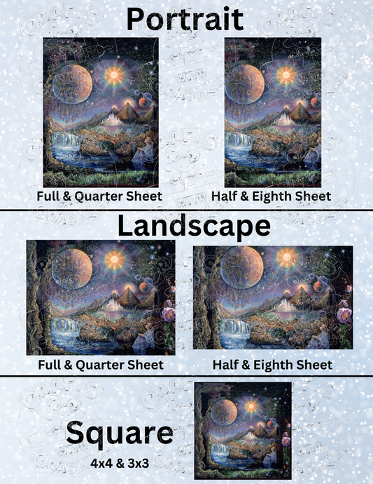 "Doorway to the Stars" by ©Josephine Wall Decorative Diamond Painting Release Papers