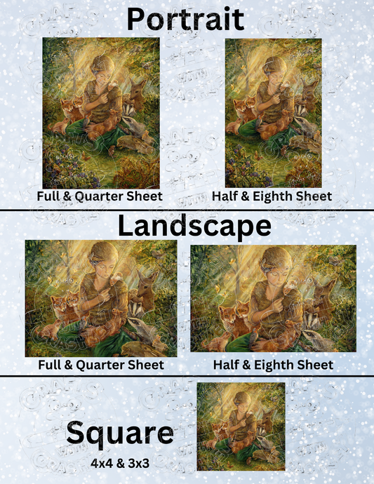 "Forest Friends" by ©Josephine Wall Decorative Diamond Painting Release Papers