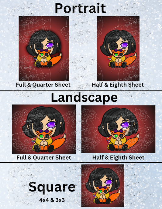 "Karalina & Roxi" by Mrs Coffee Decorative Diamond Painting Release Papers