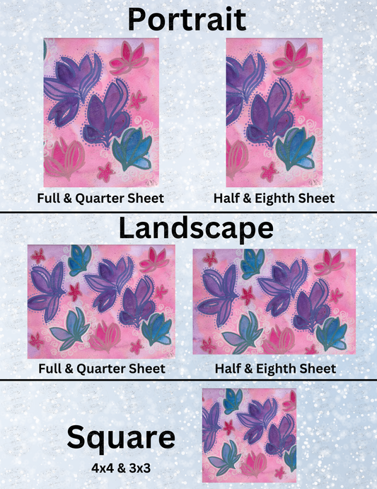 "Flower Dreams" By Crafting Journey Decorative Diamond Painting Release Papers