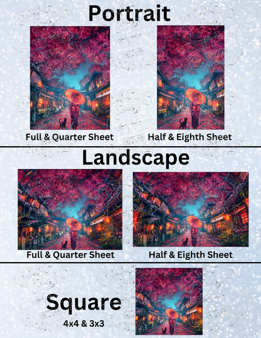 "Sakura Festival" by ©Yuumei Decorative Diamond Painting Release Papers