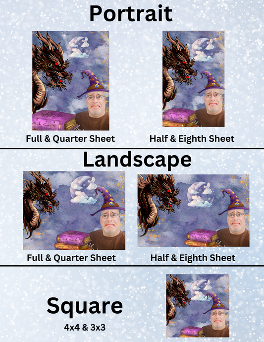 "Wizardi Rich" Decorative Diamond Painting Release Papers