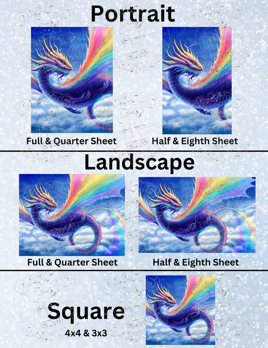 "Rainbow Dragon" By ©Anthony Christou Decorative Diamond Painting Release Papers