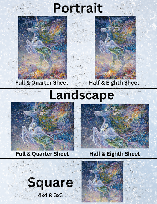 "Soul of a Unicorn" by ©Josephine Wall Decorative Diamond Painting Release Papers
