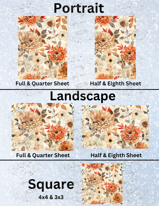 "Autumn Beauty" Premium Decorative Release Papers for Diamond Painting