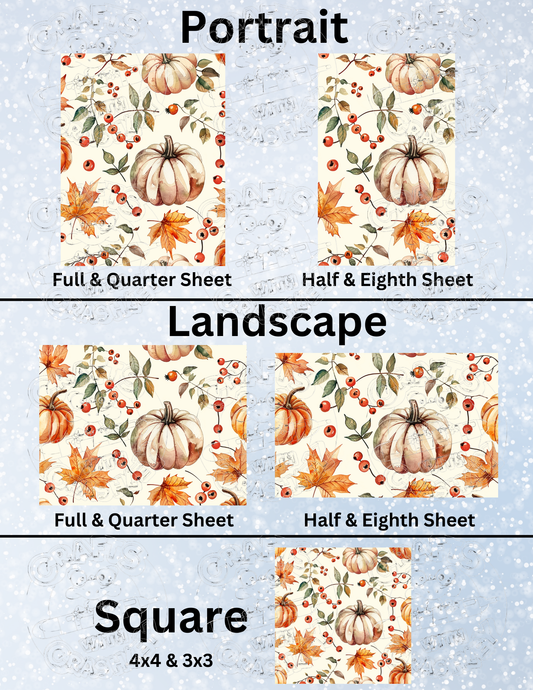"Classic Fall" Premium Decorative Release Papers for Diamond Painting