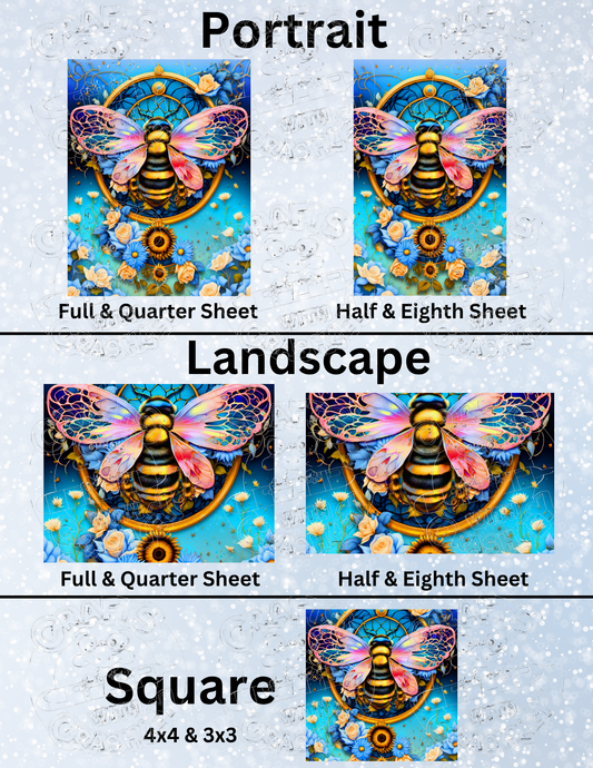 "Filigree Bee" by ©T.S. Larking Premium Decorative Release Papers for Diamond Painting