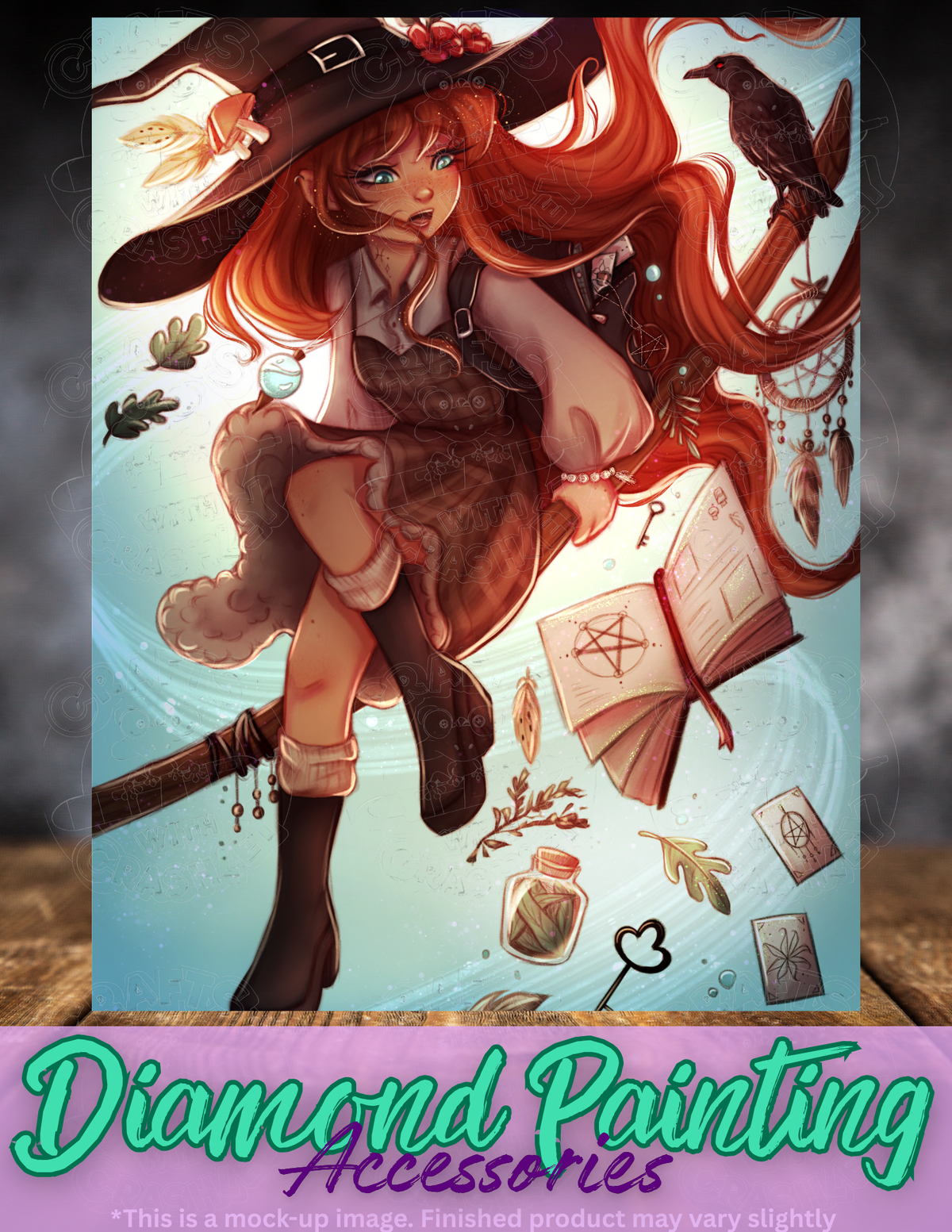 "Witch Apprentice" by ©Femke Deborah Premium Accessories for Diamond Painting