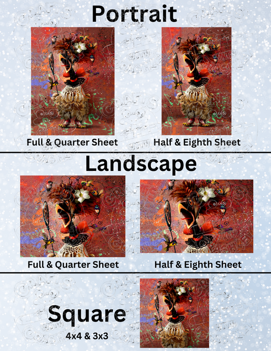 "Bernadette" by ©Richard Lorenz Premium Decorative Release Papers for Diamond Painting