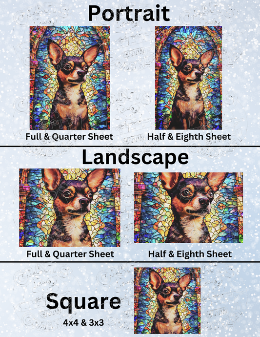 "The Church of Chihuahua" by ©Peggy Collins Premium Decorative Release Papers for Diamond Painting