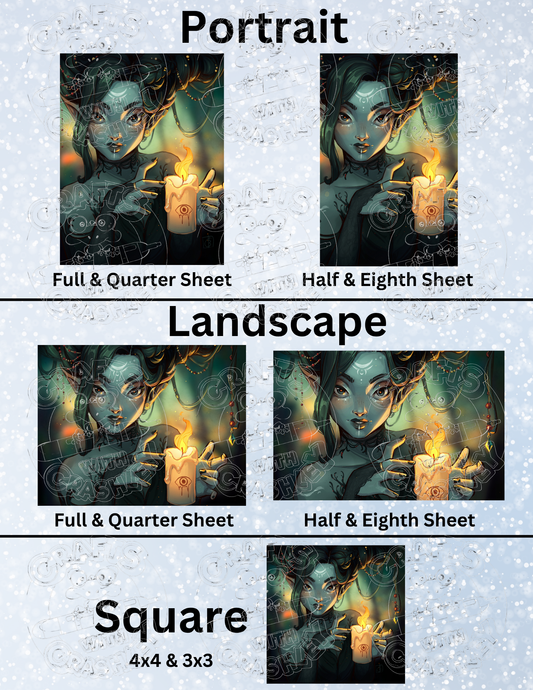 "Mystic" by ©ChrissaBug Premium Decorative Release Papers for Diamond Painting