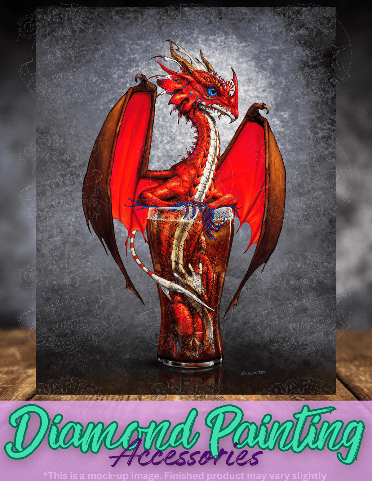 "Cola Dragon" by ©Stanley Morrison Premium Accessories for Diamond Painting