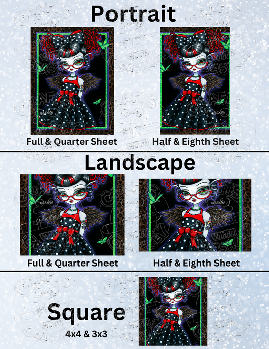 "Minikin Toni" by ©Myka Jelina Premium Decorative Release Papers for Diamond Painting