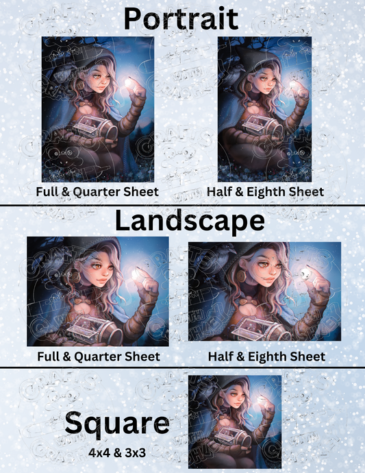 "Moon Thief" by ©Ivy Dolamore Premium Decorative Release Papers for Diamond Painting