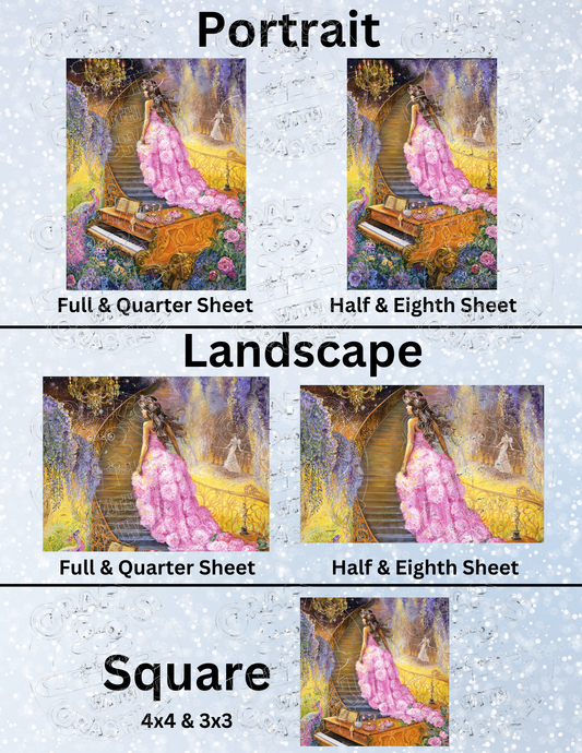 "Melody in Pink" by ©Josephine Wall Premium Decorative Release Papers for Diamond Painting