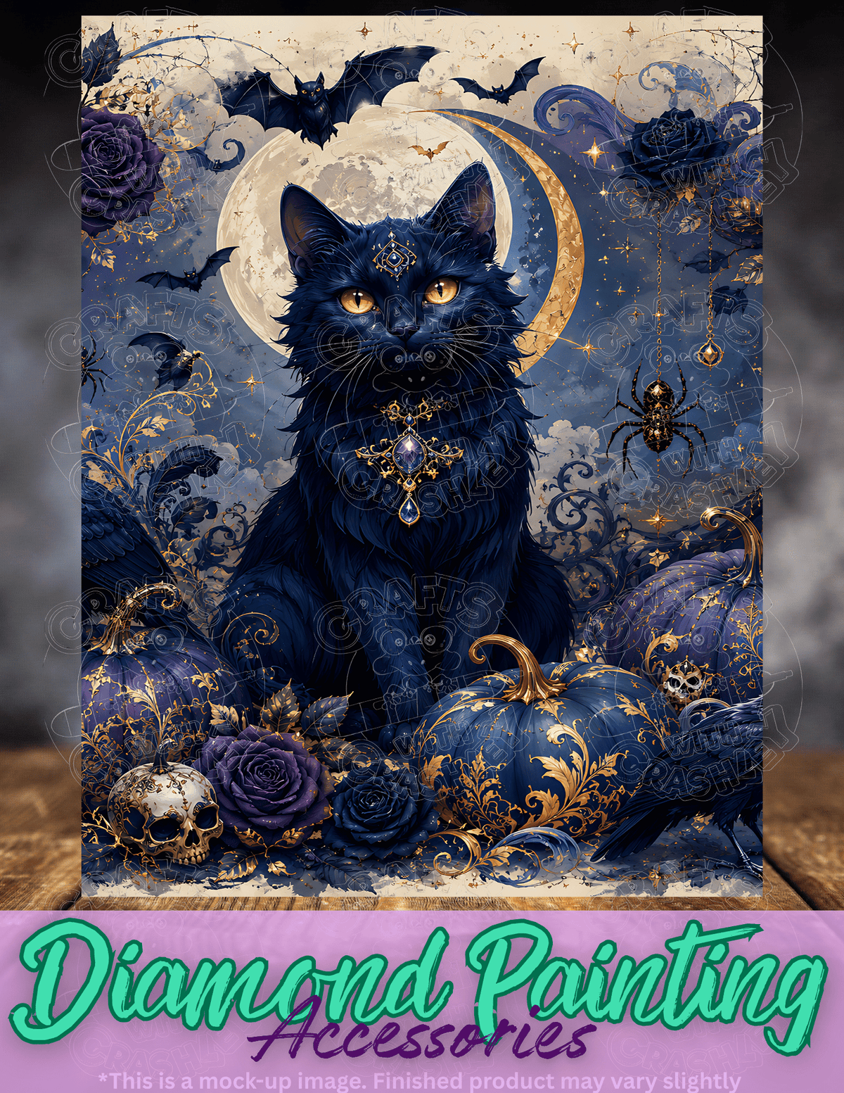 "Raven Cat" Premium Accessories for Diamond Painting