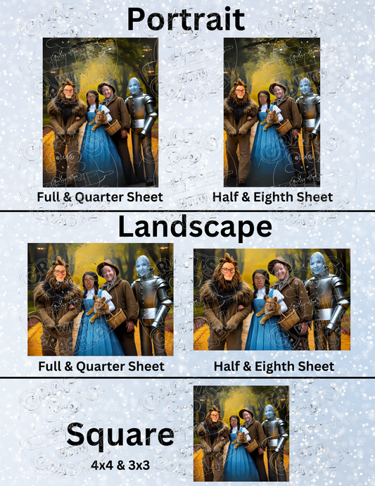 "There's No Place Like Friends" Premium Decorative Release Papers for Diamond Painting