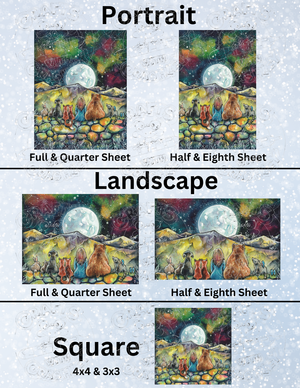 "The Evening Concerto" by ©Kat Fedora Premium Decorative Release Papers for Diamond Painting