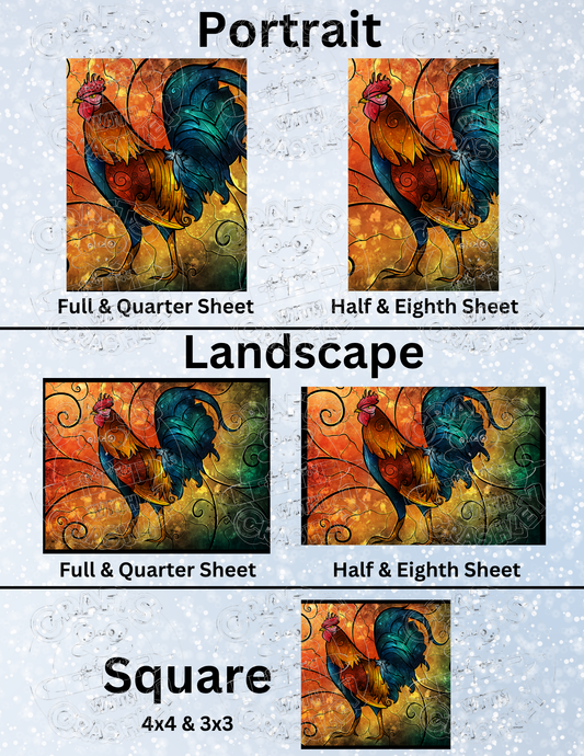 "MawMaw's Rooster" by ©Mandie Manzano Premium Decorative Release Papers for Diamond Painting