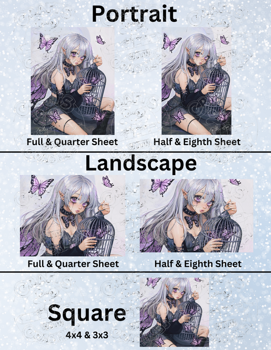 "Cage Keeper" by ©Ivy Dolamore Premium Decorative Release Papers for Diamond Painting